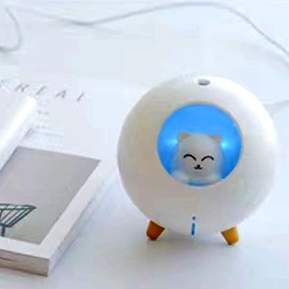 Lovely Quiet Mini Humidifier for Nursery - 7-Color Light, 2 Spray Modes, Auto Shut Off (White)