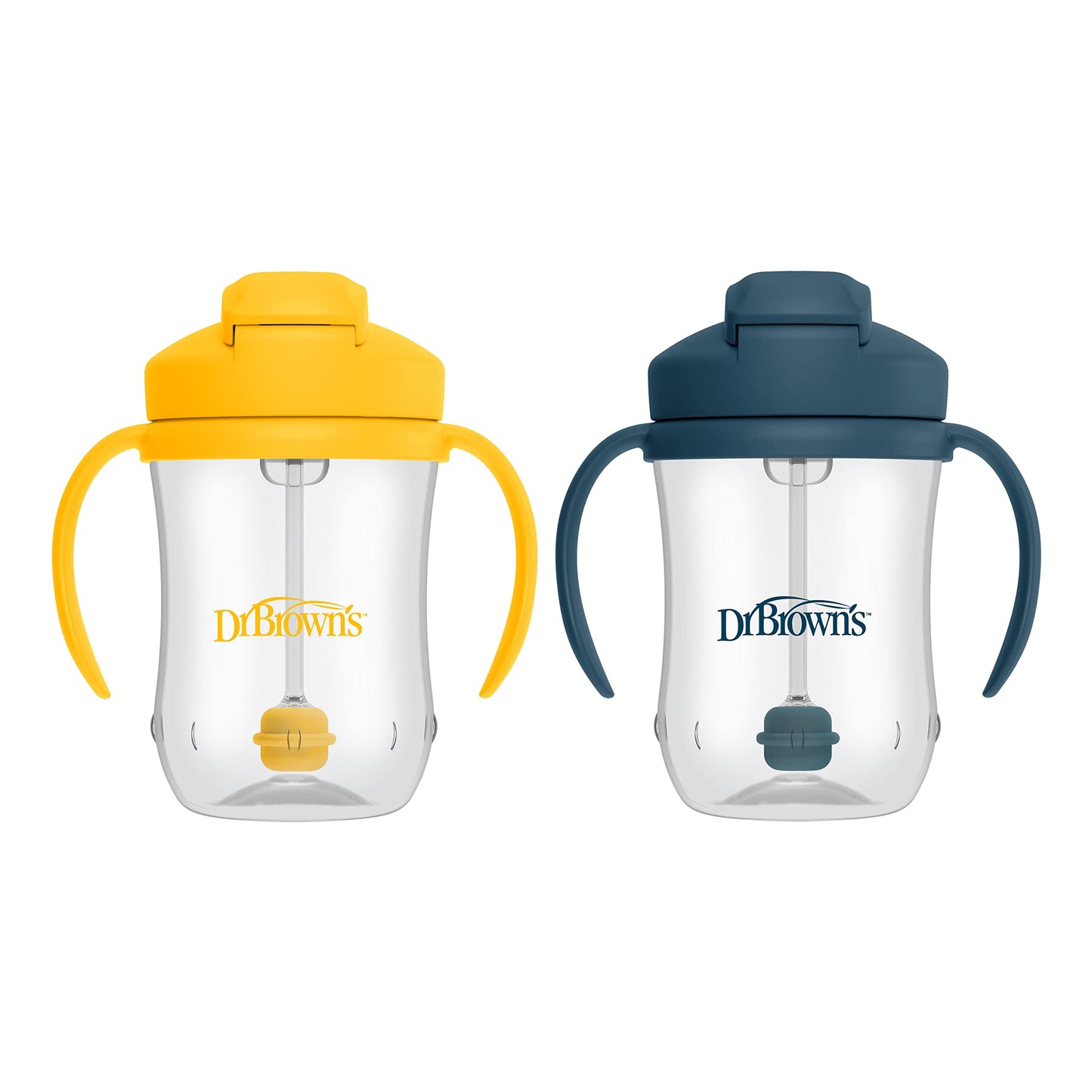 Dr. Brown's Milestones, Baby's First Straw Cup Sippy Cup with Straw, 6m+, 9oz/270ml, Coral, BPA Free