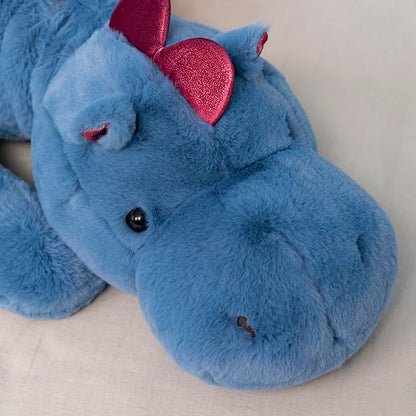 43.3Inches 7Lbs Blue Weighted Dragon Stuffed Animal, Large Blue Weighted Dragon Plush Toy for Kids and Adults(2025 Update Version)