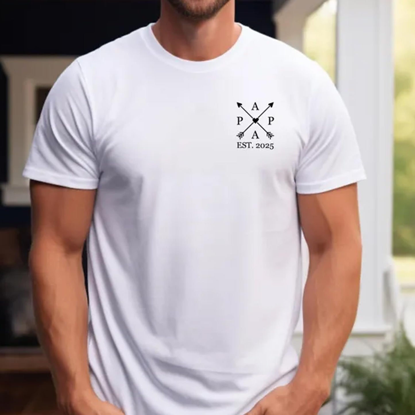 Personalized Fathers Day T-Shirt, Custom Grandpa Grandkids Name Shirt, Papa Shirts, Dad Gifts for Fathers Day and Christmas