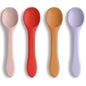 Vicloon Silicone Baby Feeding Spoons - 7 PCS First Stage for Infants, Ultra-Durable & Chewproof, Dishwasher Safe Baby Utensils