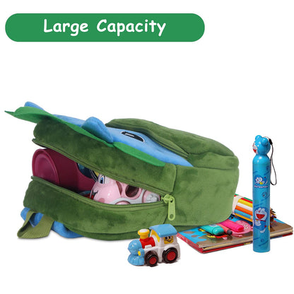 VASCHY Toddler Backpack, Baby Boys and Girls Cute Plush Animal Small Daycare Backpack for Baby Little Kids Yellow Cat