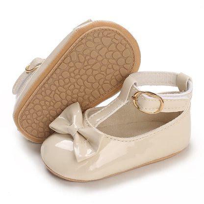 COSANKIM Baby Girls Mary Jane Flats Shoes Anti-Slip Rubber Sole Infant Toddler Princess Wedding Dress Shoes
