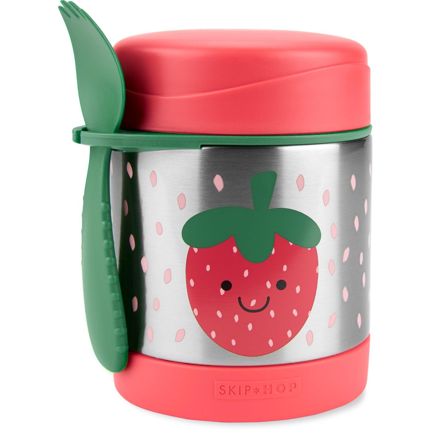 Skip Hop Insulated Baby Food Jar, Sparks Rocket, Stainless Steel, Holds 11oz