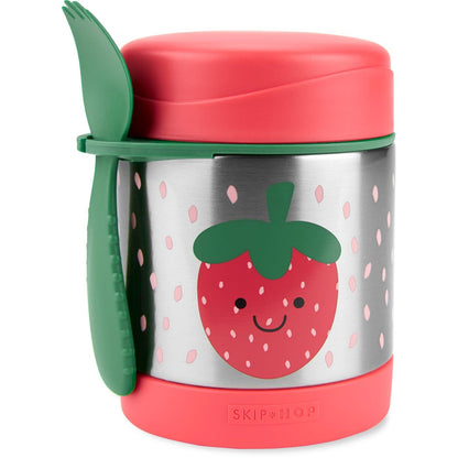 Skip Hop Insulated Baby Food Jar, Sparks Rocket, Stainless Steel, Holds 11oz