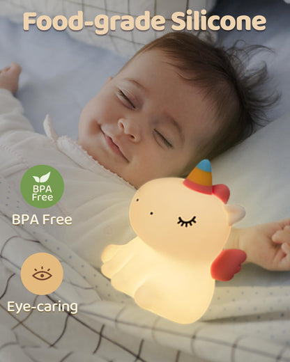 Panda Night Light, Cute Squishy Dimmable Lamp for Kids, Toddler and Baby Room, Bedroom Light
