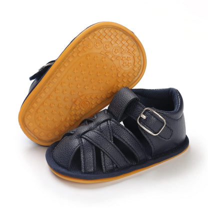 E-FAK Baby Boys Girls Summer Sandals Outdoor Beach Anti-Slip Rubber Soft Sole Newborn Toddler First Walker Shoes