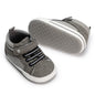 Meckior Toddler Baby Boys Girls High Tops Ankle Sneakers Soft Anti-Slip Sole PU Leather Moccasins Infant Newborn Prewalker First Walking Crib Shoes