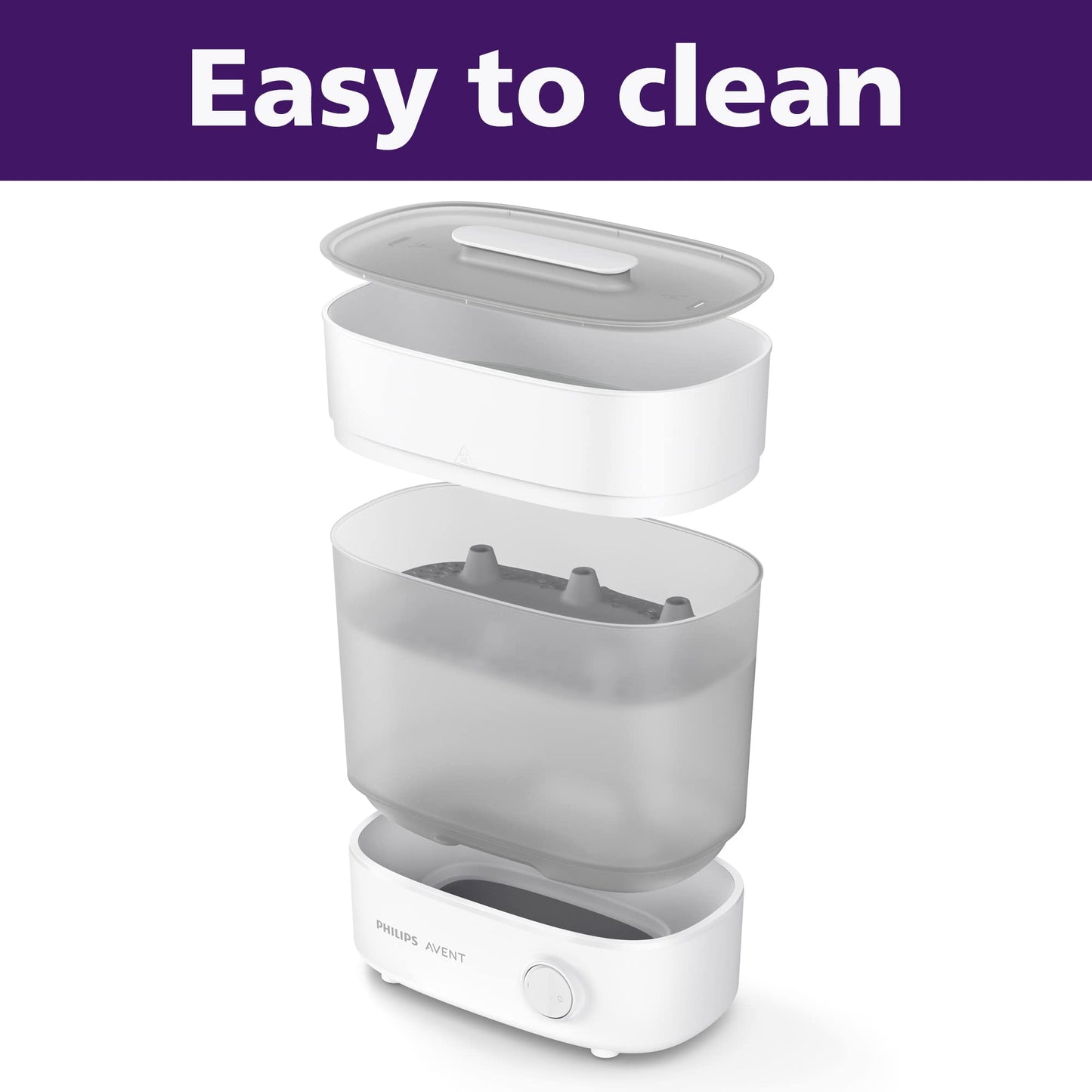 Philips Avent Baby Bottle Sterilizer and Dryer Premium, Removes 99,9% of Bacteria, Chemicals Free, Capacity 6 Bottles/Teats/Accessories, Modular Space Saving Design, Model SCF293