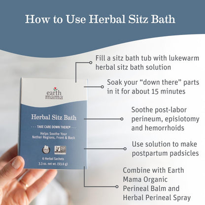 Earth Mama Herbal Perineal Spray | Safe for Pregnancy and Postpartum Recovery, Witch Hazel Natural Cooling Spray For After Birth Feminine Care Essentials, No Benzocaine or Butane, 4-Fluid Ounce
