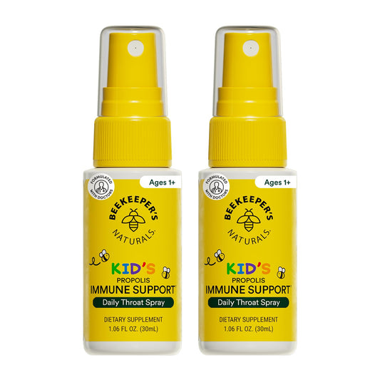 Kids Propolis Throat Spray - Natural Immune Support & Sore Throat Relief - by BEEKEEPER'S NATURALS - Has Antioxidants & Gluten-Free (1.06 oz) Pack of 1 (Kids)