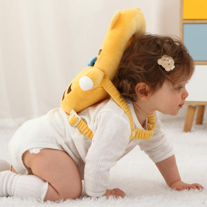 Baby Head Protector Backpack -Soft & Lightweight Pads - Prevents Bebes Backward Fall Astronauts Plush Stuffed