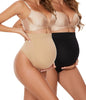 Seamless Maternity Thongs for Women, No Show Maternity Shapewear Over The Belly, Pregnancy Belly Support Panties