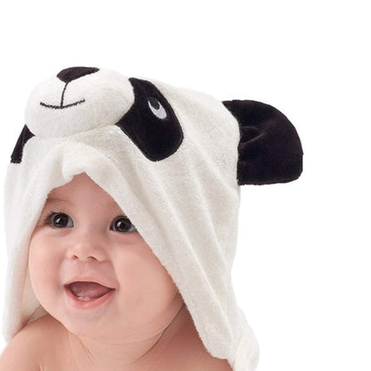 HIPHOP PANDA Hooded Towel - Rayon Made from Bamboo, Bath Towel with Bear Ears for Newborn, Babie, Toddler, Infant - Absorbent Large Baby Towel - Yellow Duck, 30 x 30 Inch