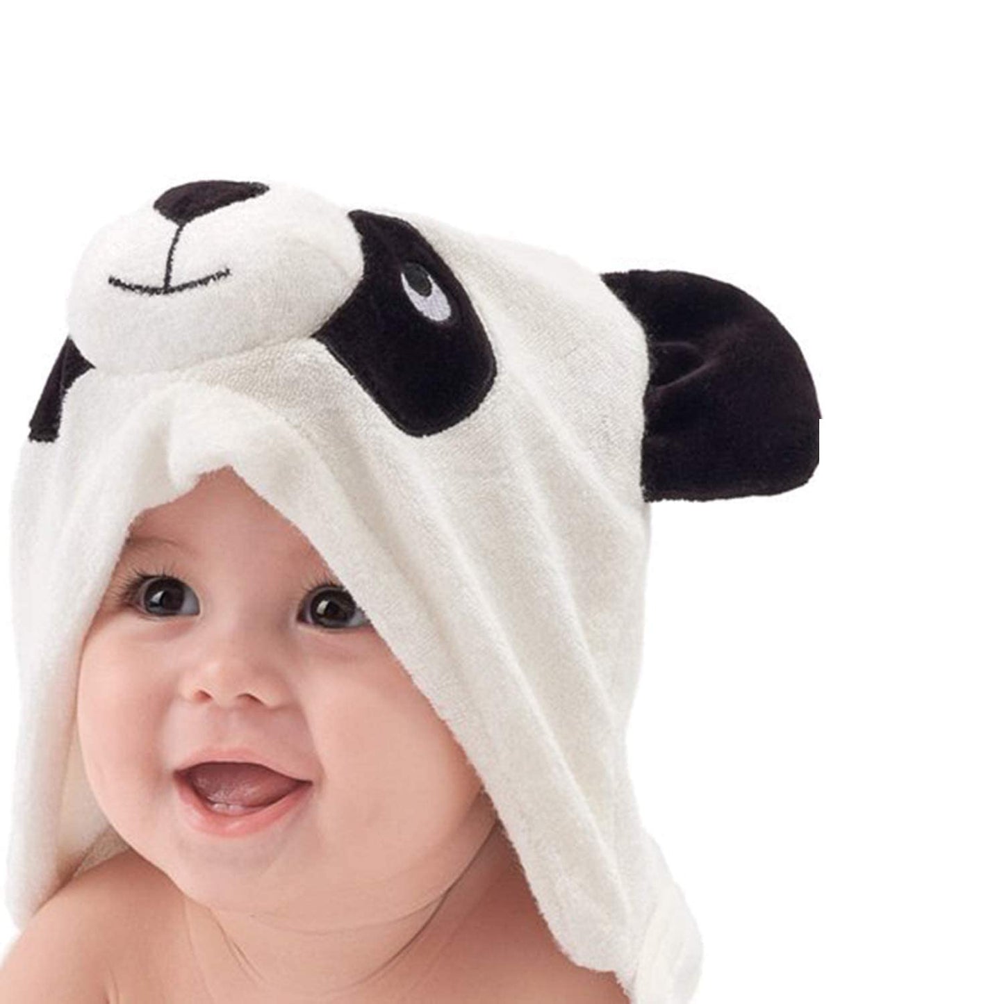 HIPHOP PANDA Hooded Towel - Rayon Made from Bamboo, Bath Towel with Bear Ears for Newborn, Babie, Toddler, Infant - Absorbent Large Baby Towel - Yellow Duck, 30 x 30 Inch