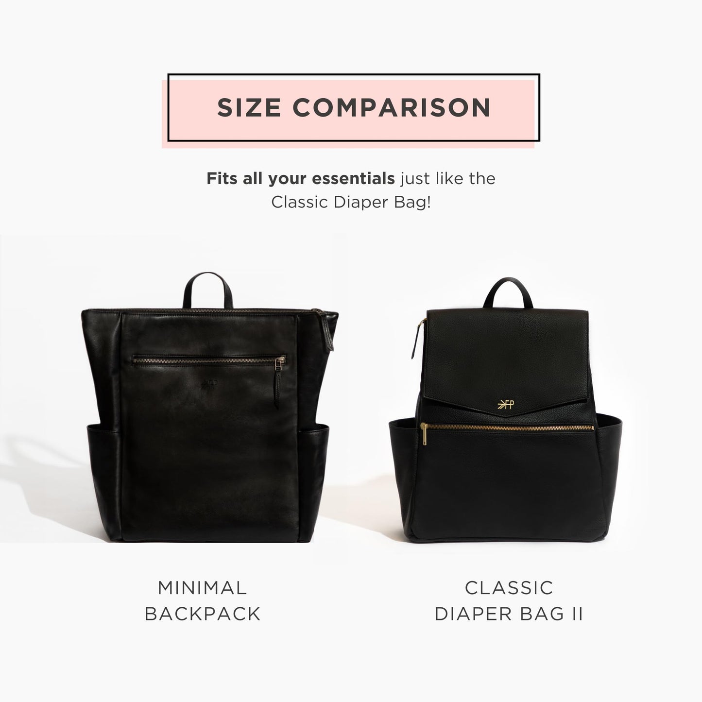Freshly Picked Minimal Diaper Bag Backpack, Croc