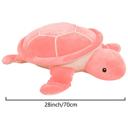 28 inch Big Green Sea Turtle Stuffed Animals Giant Soft Plush Toys, Large Ocean Turtle Plushies Body Pillow, Gifts for Kid Boys, Girls, Girlfriend, Birthday, Easter