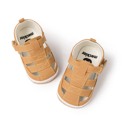 HsdsBebe Infant Baby Boys Girls Summer Beach Sandals Breathable Athletic Anti-slip Soft Sole Newborn First Walker Crib Shoes