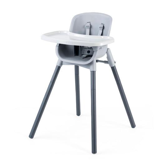 Chicco Zest 4-in-1 Folding High Chair, Feeding Chair, Toddler Chair and Youth Stool, Multi-Use Easy Clean High Chair | Capri/Blue