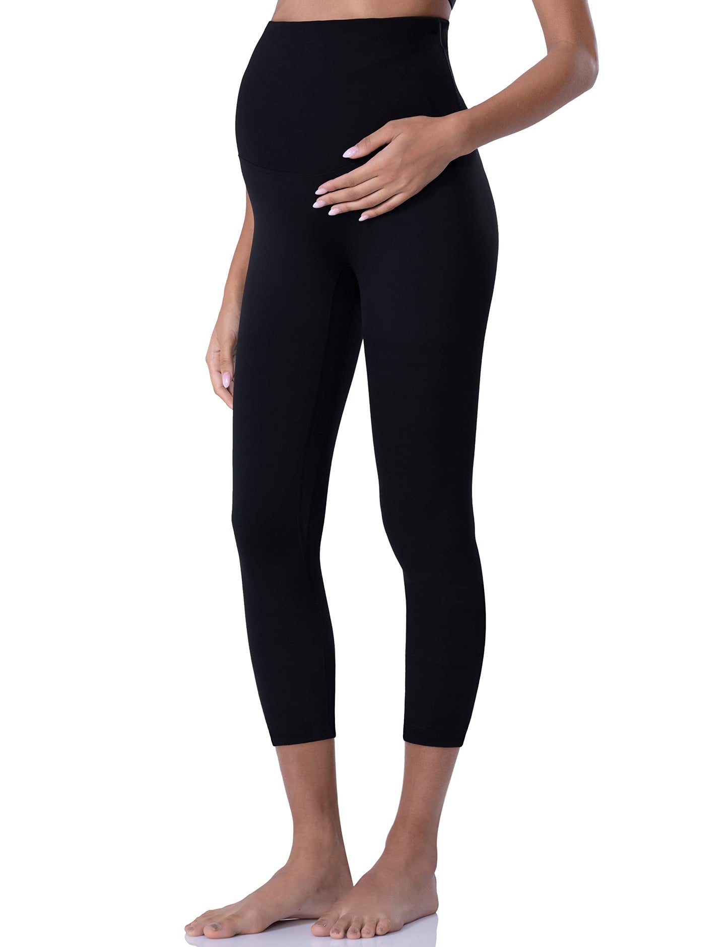 POSHDIVAH Women's Maternity Leggings Over The Belly Pregnancy Yoga Pants Active Wear Workout Leggings