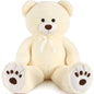Muiteiur 49 inch Giant Teddy Bear Stuffed Animal, Big Bear Plush with Big Footprint, Great Gift for Party Decorations (Brown)
