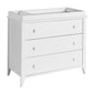 Babyletto Sprout 3-Drawer Changer Dresser with Removable Changing Tray in Washed Natural and White, Greenguard Gold Certified