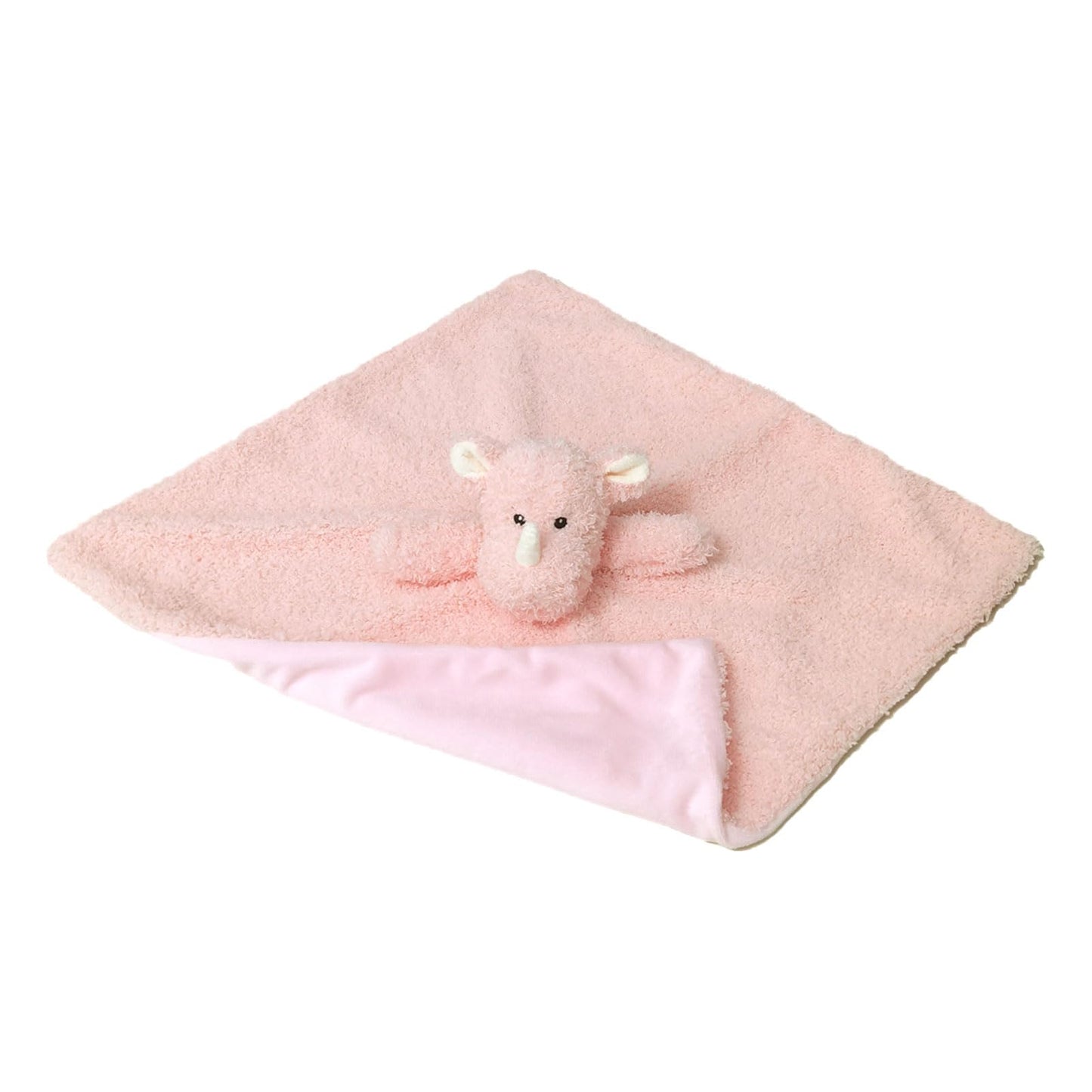 Baby Pink Rhino Soft Stuffed Animal Security Blanket, Plush Rhino Character Lovey Blanket, Baby Shower/Nursery Gift, Newborn Infant Toddler Snuggle Blankie for Boys Girls, 14 Inches