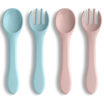 Vicloon Silicone Baby Feeding Spoons - 7 PCS First Stage for Infants, Ultra-Durable & Chewproof, Dishwasher Safe Baby Utensils