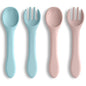 Vicloon Silicone Baby Feeding Spoons - 7 PCS First Stage for Infants, Ultra-Durable & Chewproof, Dishwasher Safe Baby Utensils