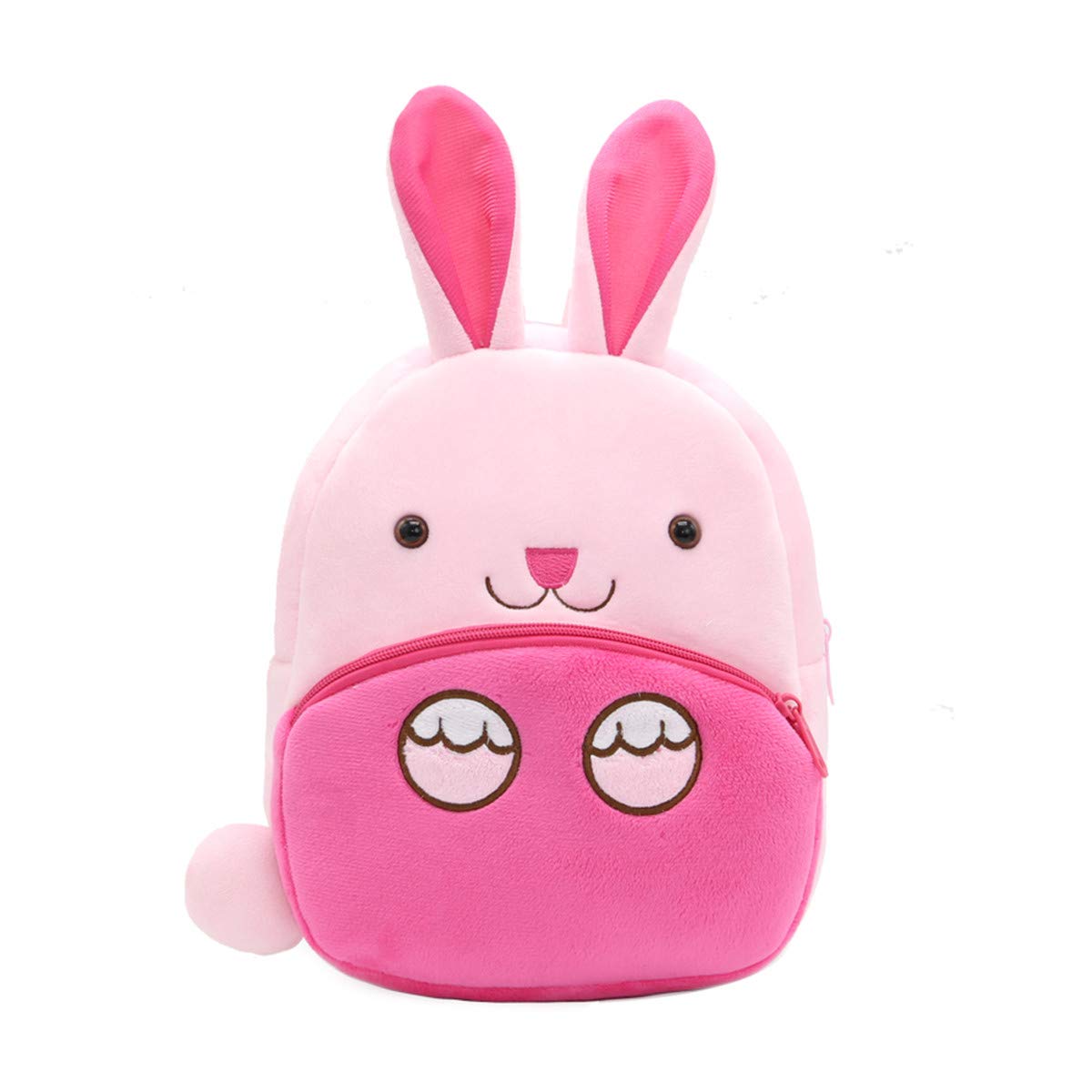NICE CHOICE Cute Toddler Backpack Toddler Bag Plush Animal Cartoon Mini Travel Bag for Baby Girl Boy 2-6 Years(Grey Elephant)