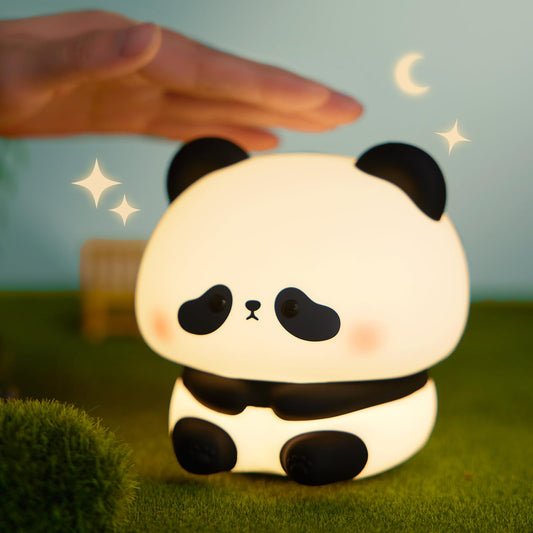 Panda Night Light, Cute Squishy Dimmable Lamp for Kids, Toddler and Baby Room, Bedroom Light