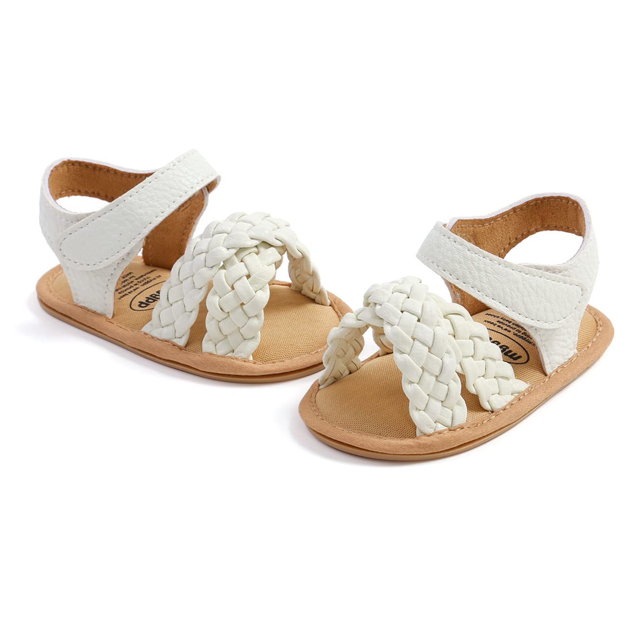 LAFEGEN Infant Baby Girls Summer Sandals Newborn Toddler First Walker Crib Dress Shoes