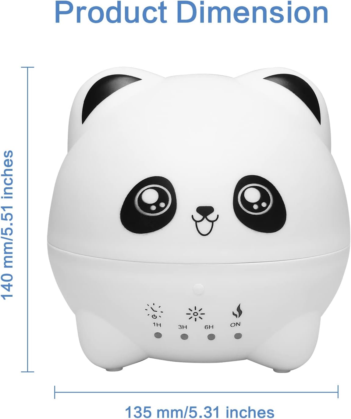 Mini Cool Mist Humidifier - Quiet Aroma Diffuser with 7 Color LED Lights, 2 Mist Levels, Timer & Auto Shut-Off for Bedroom and Office