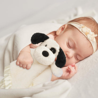 Bear Security Blanket Soft Baby Lovey Fluffy Blanket Unisex Lovie Snuggle Toy Baby Bear Stuffed Gift for Newborn, Boys and Girls, 13.5 Inch