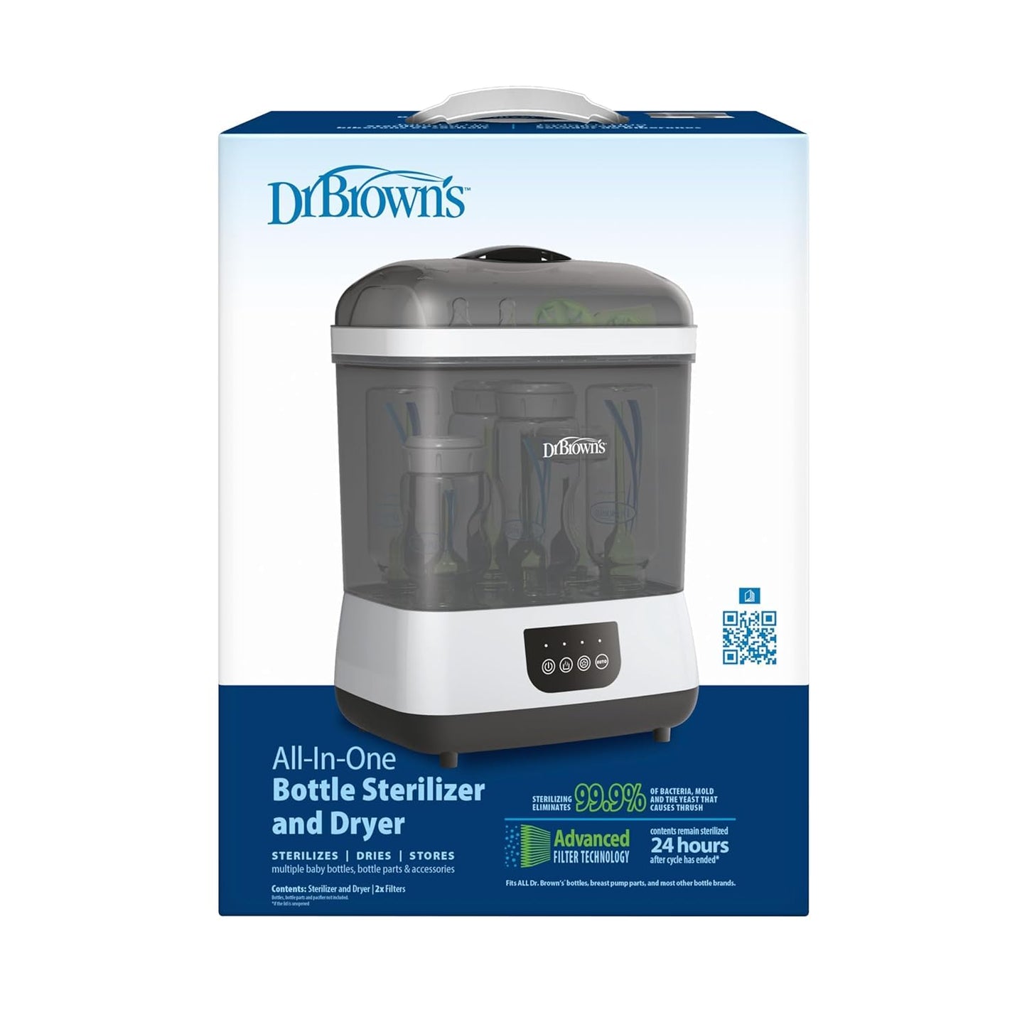 Dr. Brown's All-in-One Sterilizer and Dryer for Baby Bottles, Parts & Other Newborn Essentials
