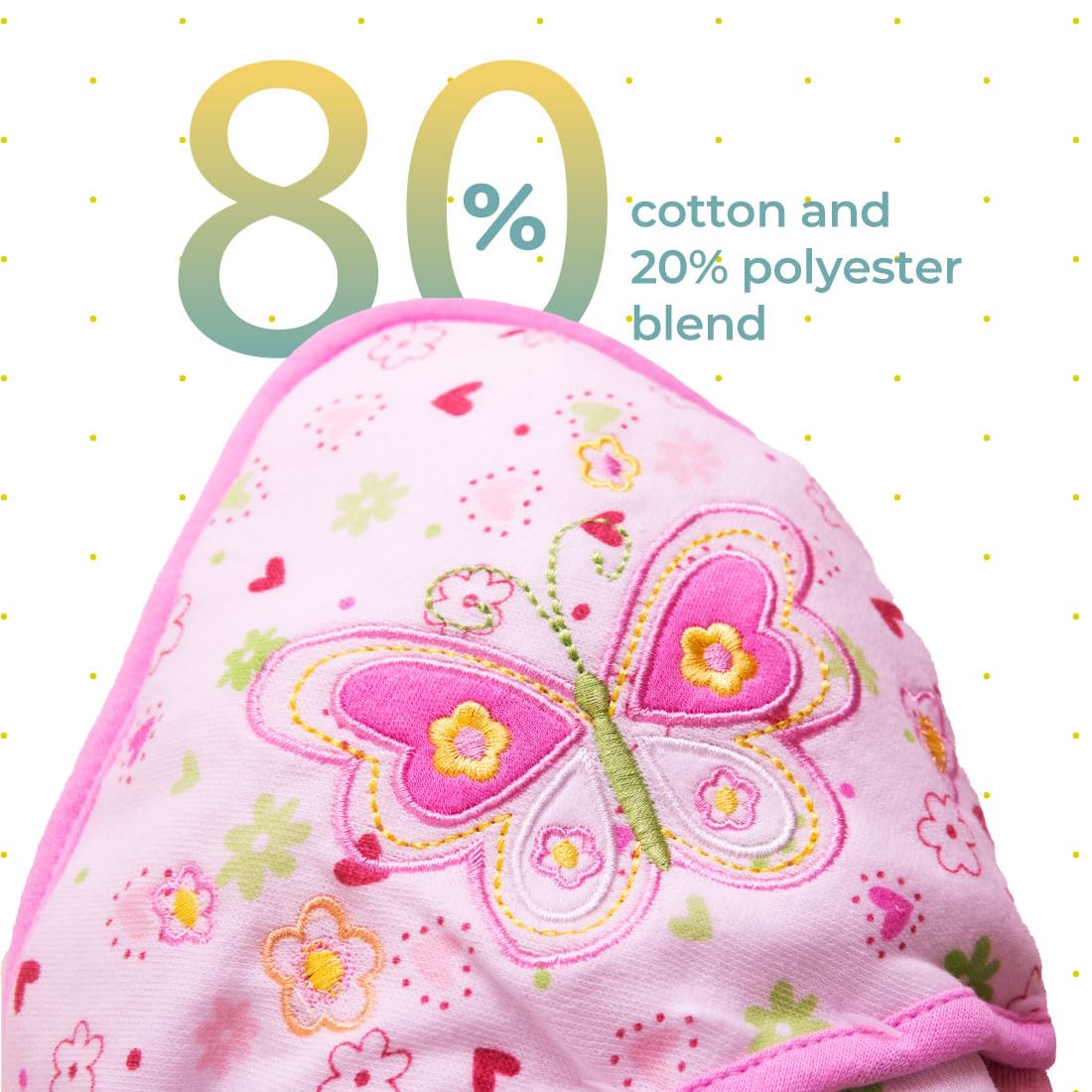Spasilk Baby Bath Hooded Terry Towel with 3 Washcloths, Baby Bath Essentials, One Size, Blue Whale