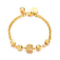Ethlyn Baby Bracelets for girls 18K Gold Plated Beads Bracelets Bells Baby Girls Birthday Gifts