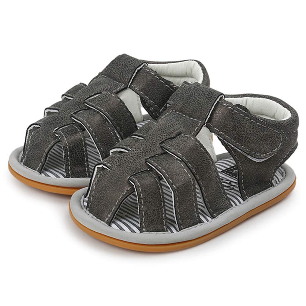 Timatego Baby Boys Girls Sandals Non Slip Soft Sole Outdoor Athletic Shoes Infant Toddler First Walker Crib Summer Shoes 3-18 Months