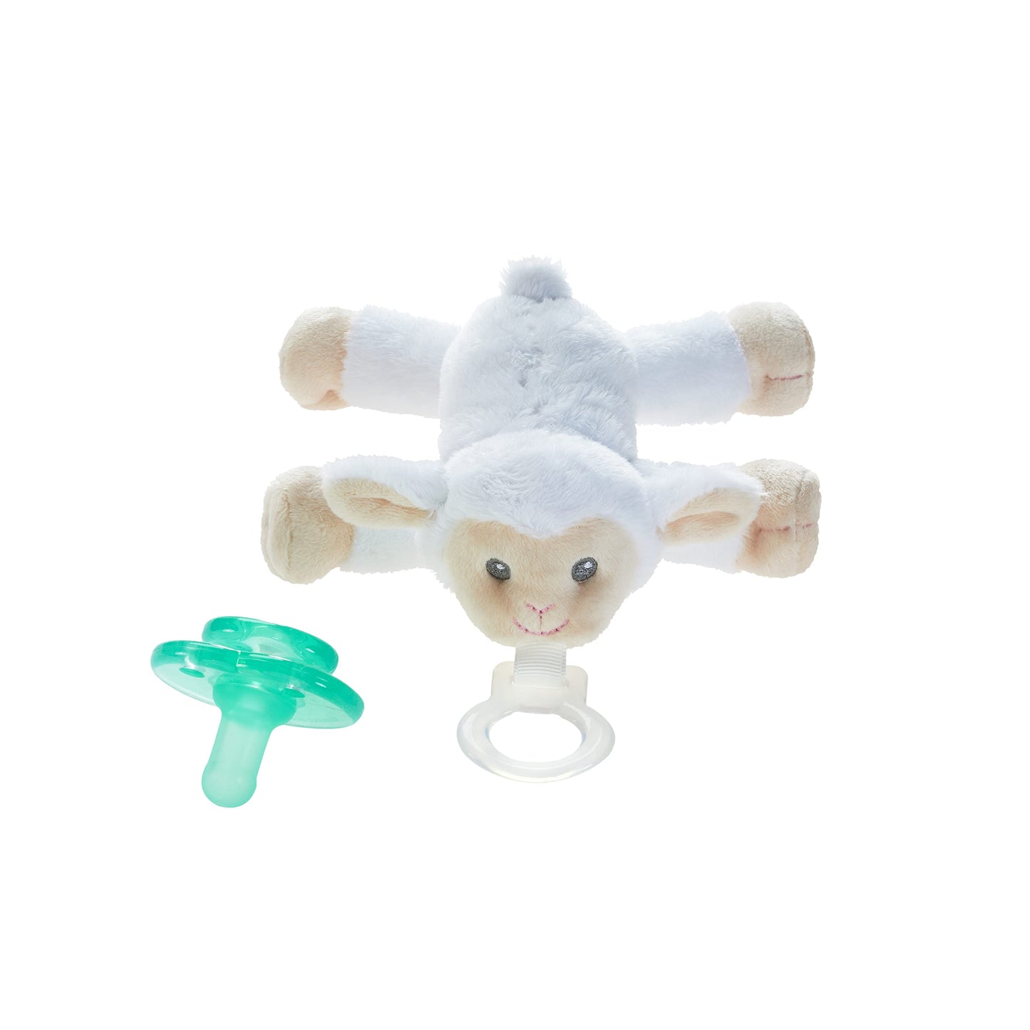 Nookums Paci-Plushies Buddies - Alligator Pacifier Holder - Adapts to Name Brand Pacifiers, Suitable for All Ages, Plush Toy Includes Detachable Pacifier