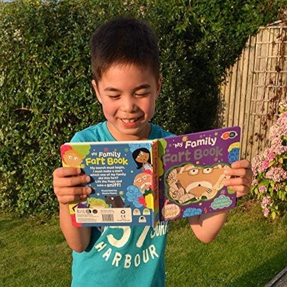 Buddy & Barney: Scratch & Sniff Book: My Family Fart Book - Rhyming Board Book, Lift The Flap, 6 Real Smells, Funny Reading, Toddlers & Kids Ages 2+