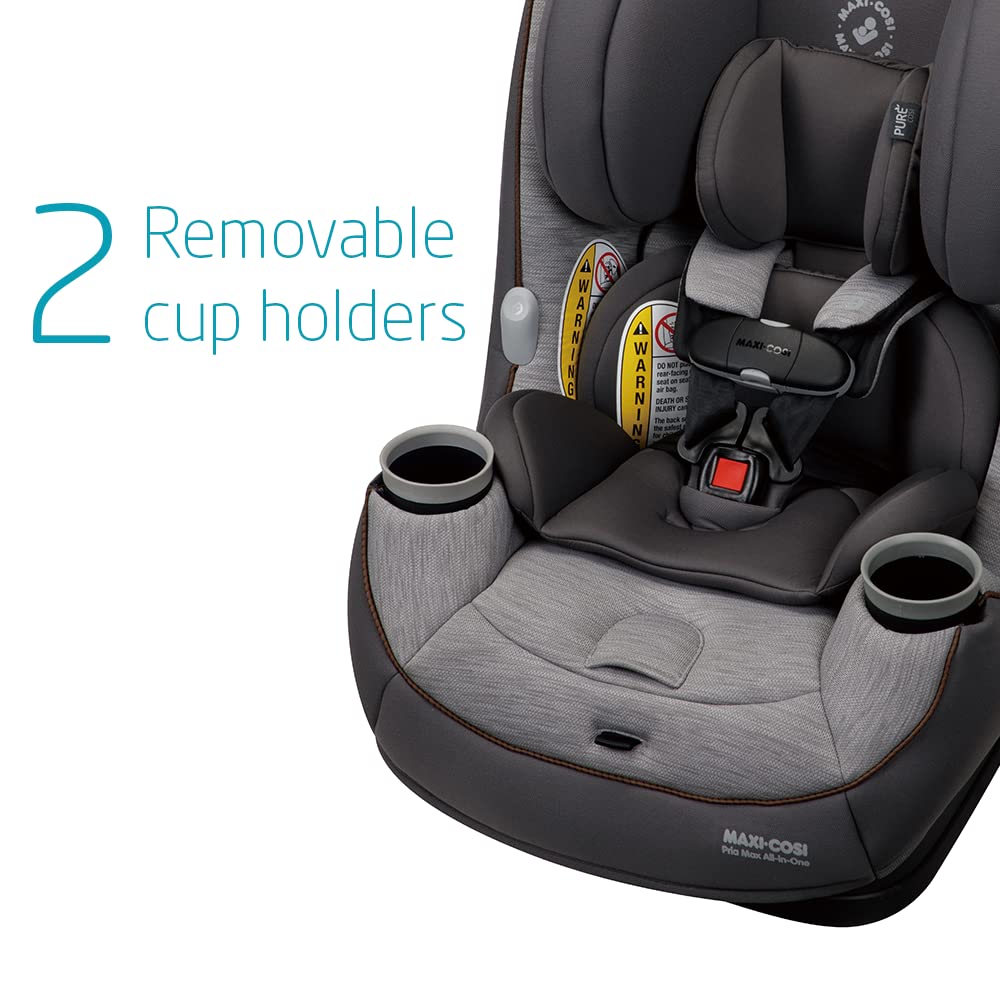 Maxi-Cosi Pria Max All-in-One Convertible Car Seat, Rear Facing Car Seat (4-40 lbs), Forward Facing Car Seat (22-65 lbs), High Back Booster Seat (40-100 lbs), Pure COSI, Desert Wonder