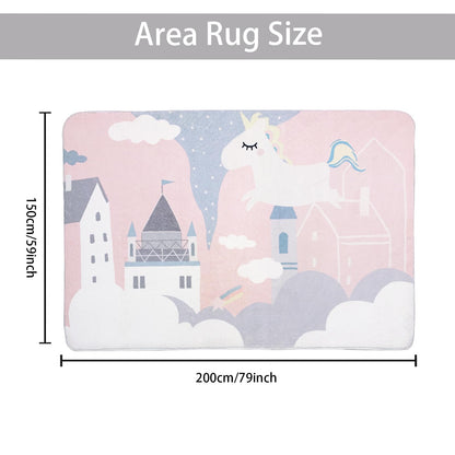 ABREEZE Kids Rug Play Mat Ultra Soft Rugs for Bedroom, 3.3'x5' Non Slip Cartoon Children Nursery Rug Area Rug Kids Carpet for Bedroom Decor Playroom Living Room
