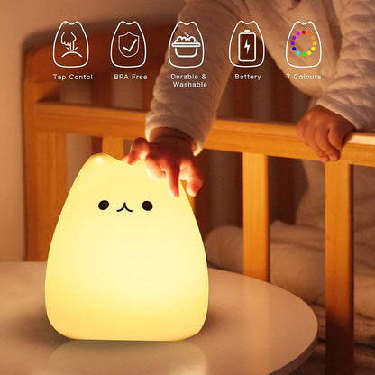ZKLiLi Shark Night Light for Kids, Shark Lights for Boys & Girls - Christmas Gifts, Kids & Teens Room Decor, Silicone Animal Night Lamp Gift