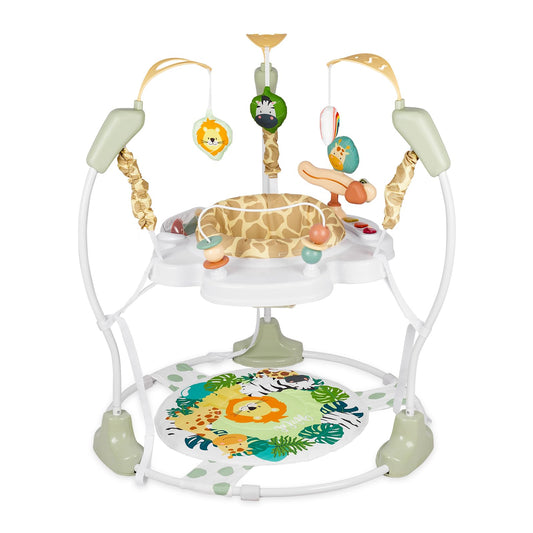 Baby Activity Center, Infant Jumpers and Bouncers with Music, Lights, Infant Toys, 360°Rotating Seat, 3 Adjustable Heights, Baby Play and Learning Center for 6+ Months
