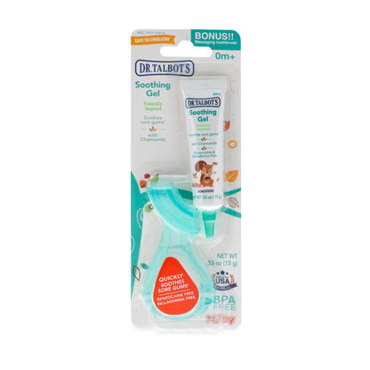 Dr. Talbot's Soothing Gel for Sore Gums with Silicone Gum-EEZ Teether - 2-Piece Set
