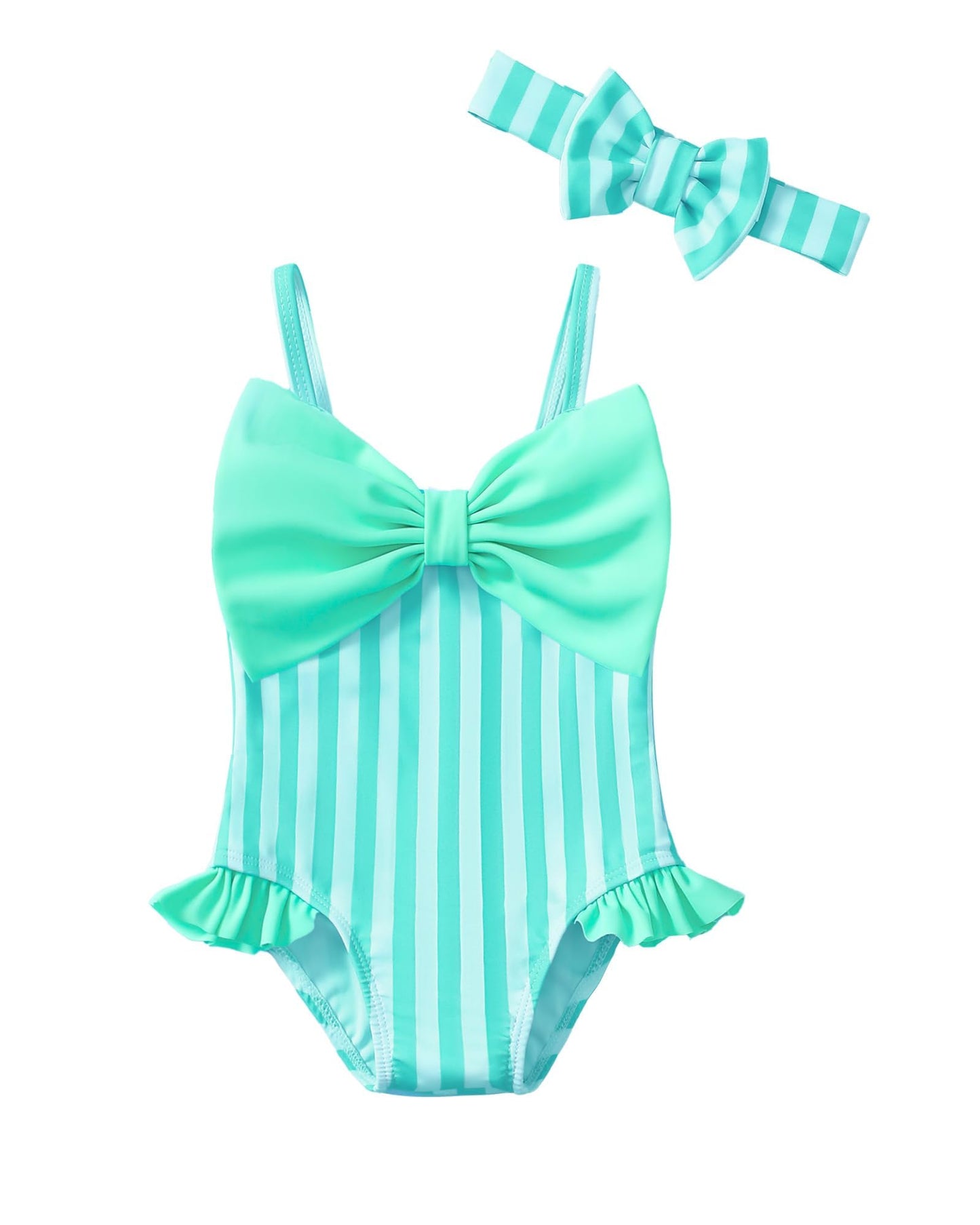 Mioglrie Toddler Baby Girl Swimsuit Infant Bathing Suits Summer Beach Swim Suit Newborn One Piece Swimwear for Girls