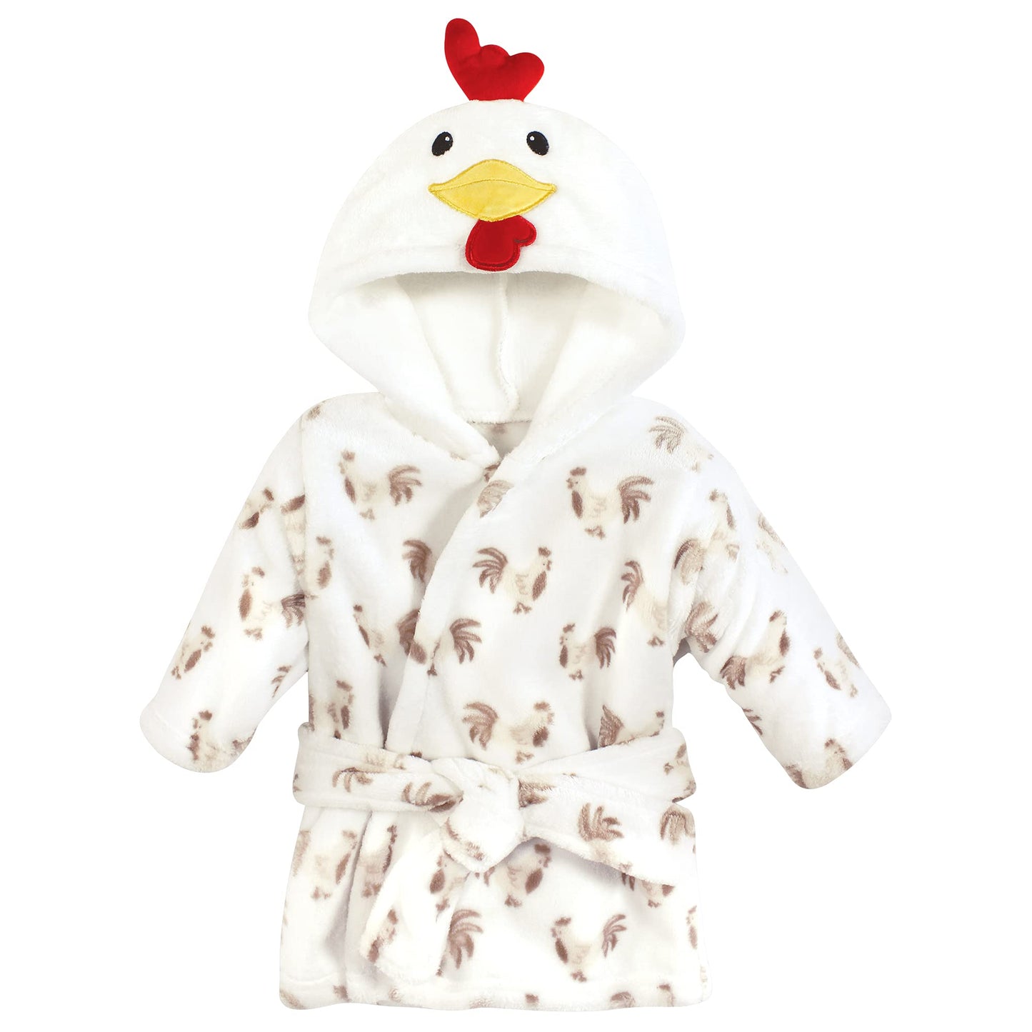 Hudson Baby Unisex Baby Plush Animal Face Bathrobe