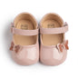 Baby Girl Mary Jane Flats Dress Shoes - Infant Newborn Shoes Anti-Slip Soft PU Leather Party School Wedding Princess Baby Girl Shoes 0-18M