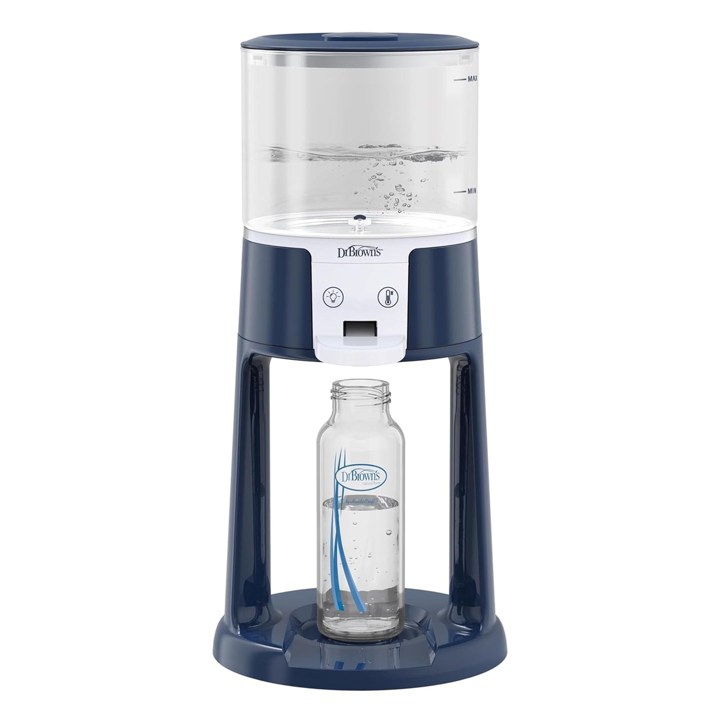 Dr. Brown's Insta-Prep Warm Water Dispenser to Instantly Prepare Baby’s Formula Bottle,Large Capacity Glass Tank with 3 Temperature Settings,Black