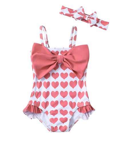 Mioglrie Toddler Baby Girl Swimsuit Infant Bathing Suits Summer Beach Swim Suit Newborn One Piece Swimwear for Girls